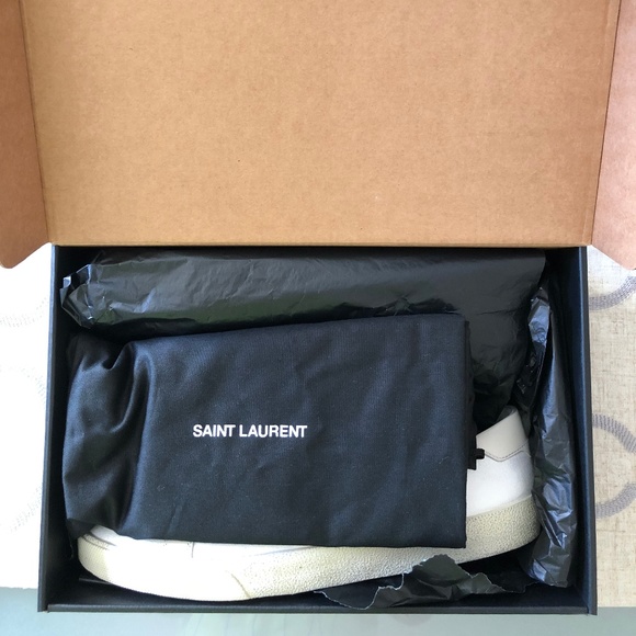 Saint Laurent Unisex Distress Canvas Sneakers - Picture 7 of 7